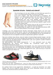 Spezielle Schuhe â BarfuÃ und rollend? - OrthoMed Ganganalyse