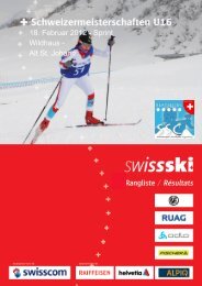 Rangliste Biathlon U16 - Skiclub am Bachtel