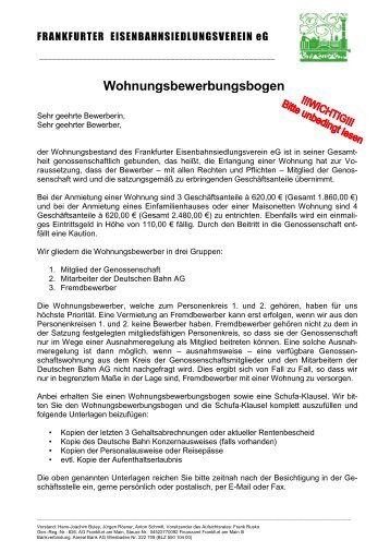 Bewerbungsbogen fÃ¼r Fremdbewerber als PDF - FESV - Frankfurter ...