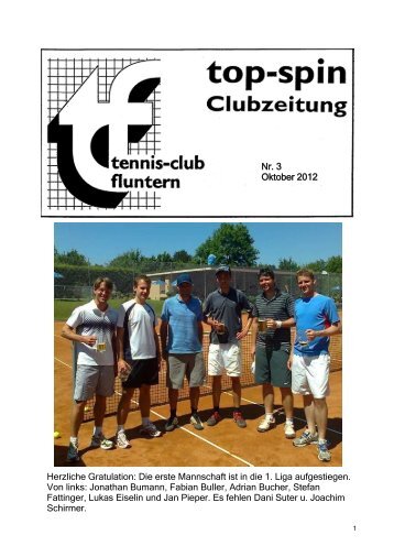 top-spin 3/2012 - TC Fluntern