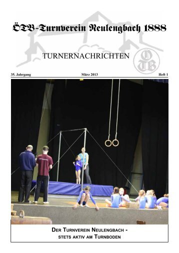 Turnernachrichten 2013.1 - ÖTB TV Neulengbach 1888