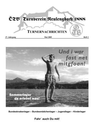 Turnernachrichten 2005.2 - ÖTB TV Neulengbach 1888