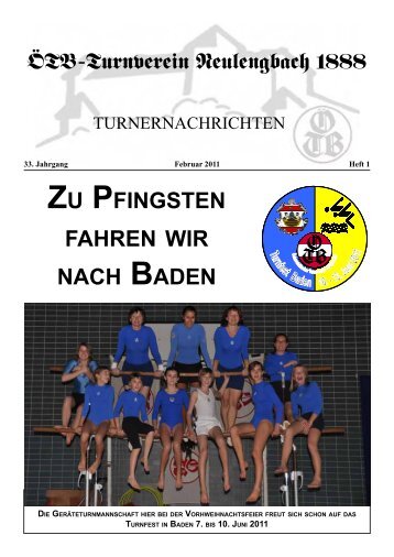 Turnernachrichten 2011.1 - ÖTB TV Neulengbach 1888