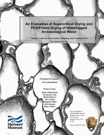 An Evaluation of Supercritical Drying and PEG/Freeze Drying of ...