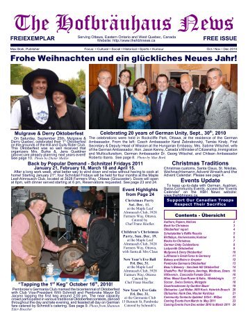 Oct 2nd and 3rd, 2010 - Hofbräuhaus News