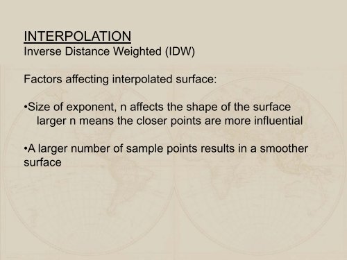 INTERPOLATION