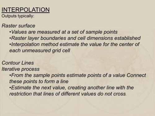 INTERPOLATION