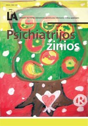 psichiatrijos zinios 2007_3c.pmd - Lietuvos psichiatrÅ³ asociacija