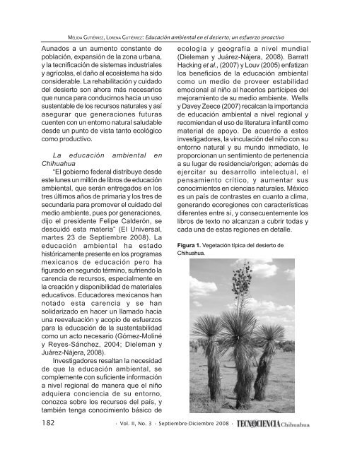Educación ambiental en el desierto - TECNOCIENCIA Chihuahua