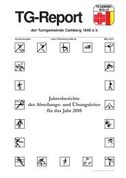 Jahresberichte der Abteilungs- und ... - TG Camberg 1848 e.V.