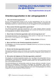 Elterninformationen Orientierungsarbeiten - Vergleichsarbeiten in ...