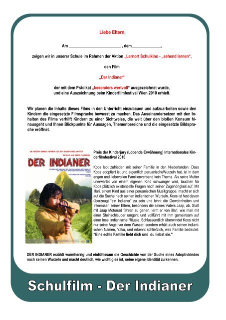 Elternbrief der Indianer.pdf - Lernort Schulkino