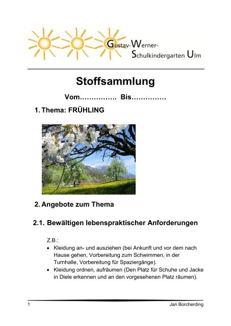 Stoffsammlung - Gustav-werner-schulkindergarten.de