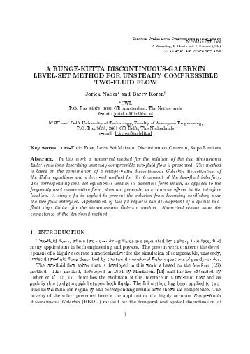 A Runge-Kutta Discontinuous-Galerkin Level-Set Method for ... - Fyper