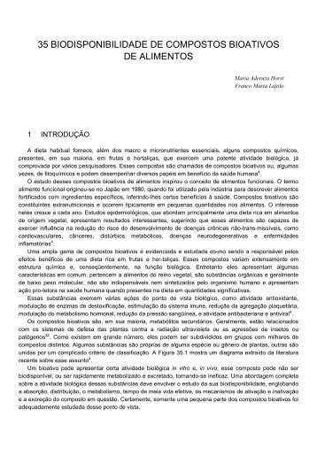 35 biodisponibilidade de compostos bioativos de alimentos