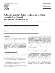 Melatonin: circadian rhythm regulator, chronobiotic, antioxidant and ...