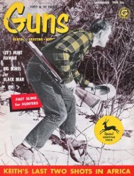 GUNS Magazine November 1959