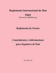 Reglamento Internacional de Skat ISkO - International Skat Players ...