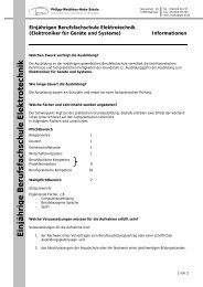 Ein jÃ¤hrig e Berufsfachschule Elektrotechnik - Philipp-MatthÃ¤us ...