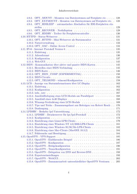 floppy-isdn4linux Version 3.6.2 - Fli4l