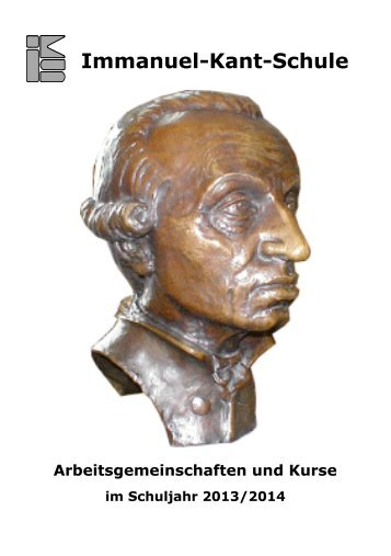 Immanuel-Kant-Schule Arbeitsgemeinschaften und Kurse