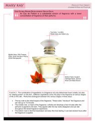 An Eau de Parfum is a substantial version of ... - Mary Kay InTouch