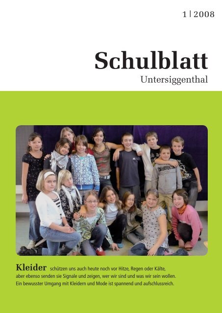 Schulblatt - Schule Untersiggenthal