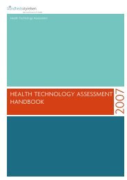 HealtH tecHnology assessment Handbook - Sundhedsstyrelsen