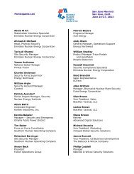 Participants List - Nuclear Energy Institute
