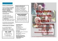 Angebote Senioren 55Plus - Kirchenkreis Oberwangen
