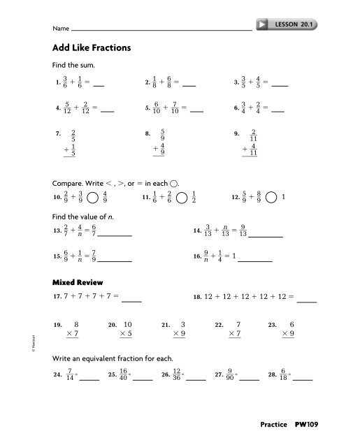 Practice Workbook SE - East Penn School District