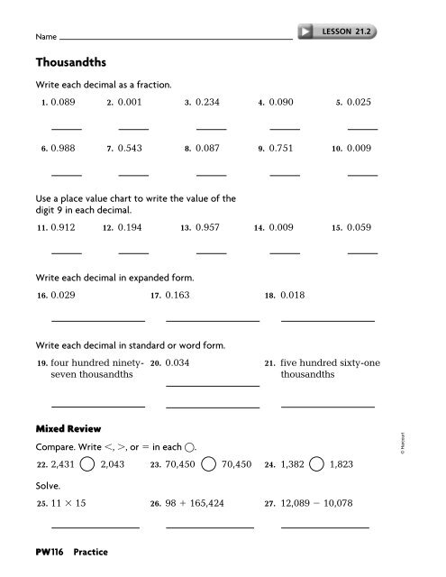 Practice Workbook SE - East Penn School District