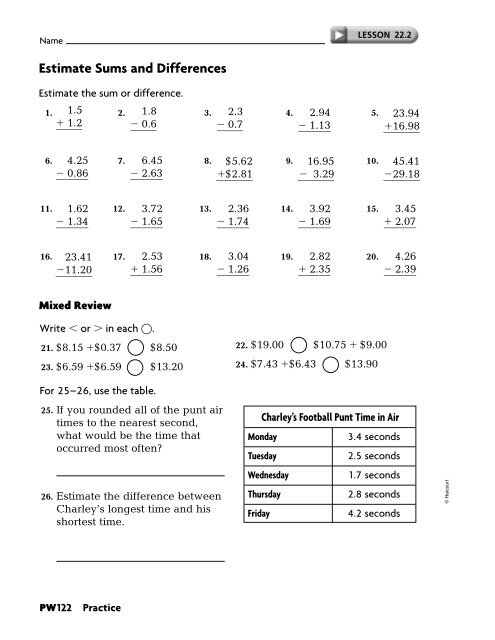 Practice Workbook SE - East Penn School District