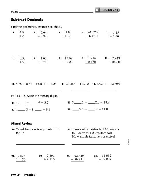 Practice Workbook SE - East Penn School District