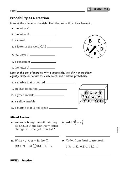 Practice Workbook SE - East Penn School District