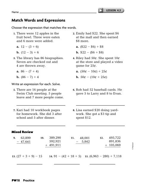 Practice Workbook SE - East Penn School District