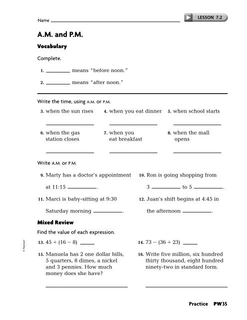 Practice Workbook SE - East Penn School District