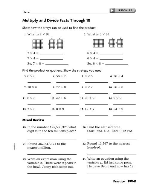 Practice Workbook SE - East Penn School District