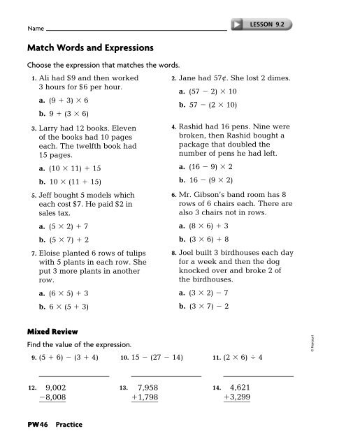 Practice Workbook SE - East Penn School District