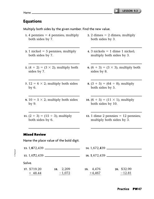 Practice Workbook SE - East Penn School District