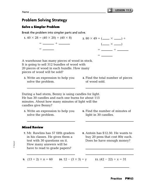 Practice Workbook SE - East Penn School District