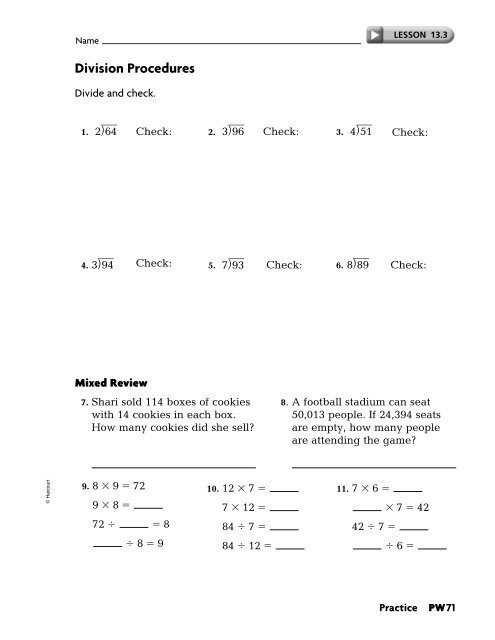 Practice Workbook SE - East Penn School District