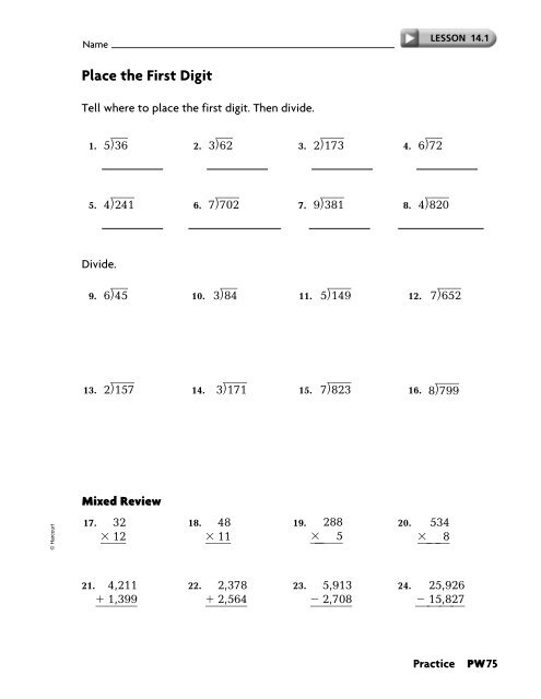 Practice Workbook SE - East Penn School District