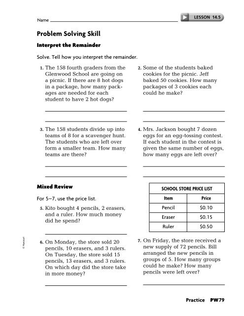 Practice Workbook SE - East Penn School District