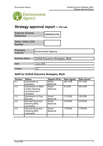 Blyth Estuary Flood Risk Management - Suffolk Coastal District ...