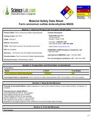 Material Safety Data Sheet Ferric ammonium sulfate ... - JCB Conseils