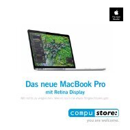 Das neue MacBook Pro mit Retina Display - compuStore