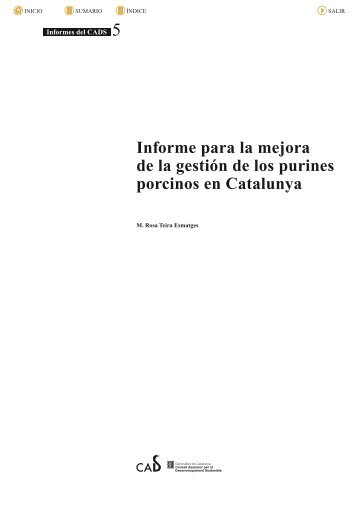 Informe para la mejora de la gestiÃ³n de los purines porcinos en ...