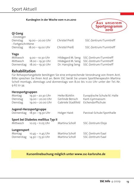 Entensee-Gärten - Sport und Schwimmclub Karlsruhe eV