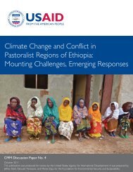 Climate Change and Conflict in Pastoralist Regions of Ethiopia ...